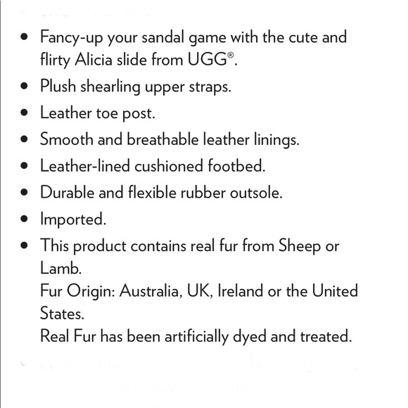 UGG Alicia Sherpa Sheepskin Flip Flop Sandal - Picture 4 of 5